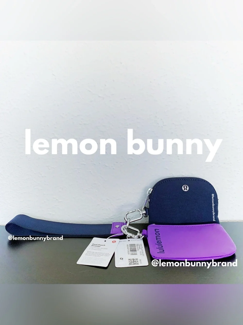 🩷💜 8 lululemon Dual Pouch Wristlets in Ombré Pastels New NWT